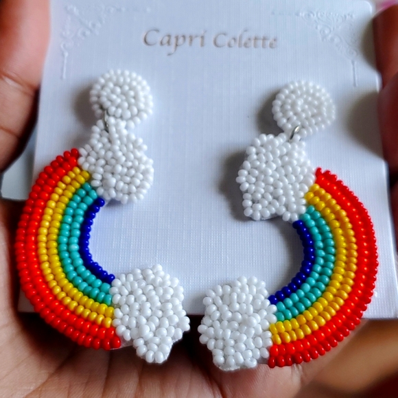 🌈 Capri Colette Rainbow earrings - Picture 1 of 4
